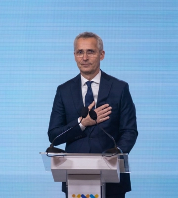 Генсек НАТО Столтенберг прибув до Києва із неоголошеним візитом та зустрівся із Зеленським