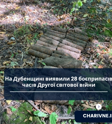 На Дубенщині виявили 28 боєприпасів часів Другої світової війни