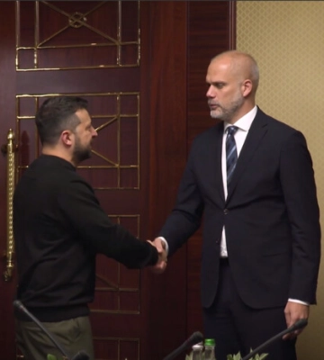 Зеленський зустрівся з міністром оборони Словаччини