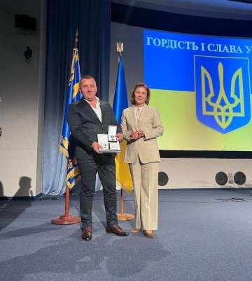 Підприємця з Полтави нагородили Орденом пошани «Гордість і Слава України»