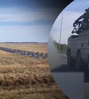 Испугались: оккупанты возводят оборонные линии возле Феодосии, в Симферополь перекидывают ПВО