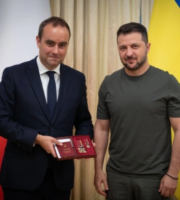 Усиление ПВО и совместное производство вооружения: Зеленский встретился с министром вооруженных сил Франции