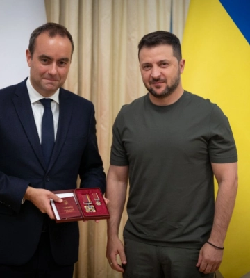 Усиление ПВО и совместное производство вооружения: Зеленский встретился с министром вооруженных сил Франции