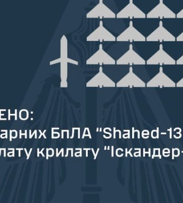 Уночі РФ атакувала з території Криму: захисники збили 30 із 31 "шахеда" і крилату ракету