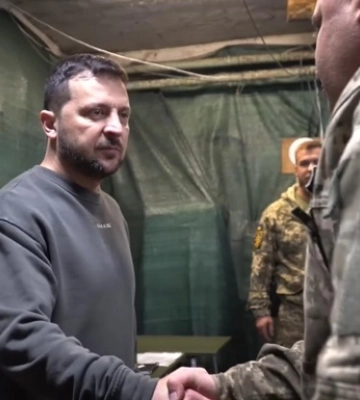 Зеленский посетил военных под Купянском