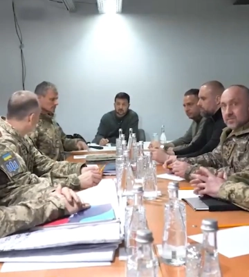 Зеленский посетил военных под Купянском