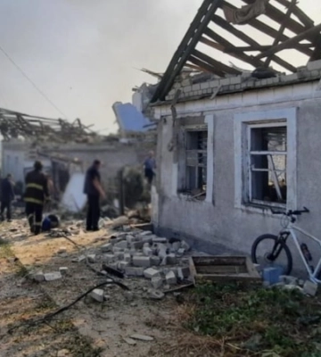 Обстрел Антоновки в Херсонской области: один погибший, четверо раненых