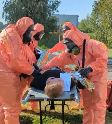 На Рівненщині провели навчання на випадок хімічної загрози