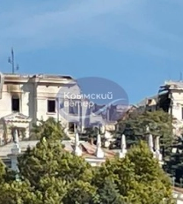 Ювелирная точность: появились новые фото штаба Черноморского флота РФ после удара