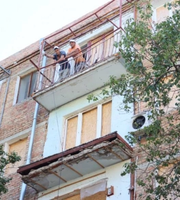 Цього року в Миколаєві відновлять будинок на Крилова, що постраждав від ворожих обстрілів