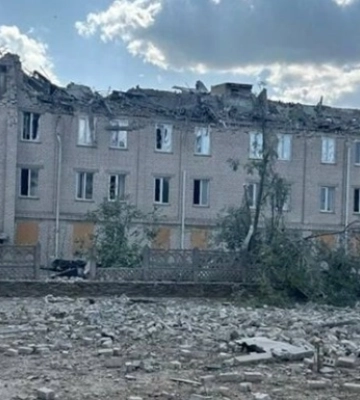 З&#039;явилось відео авіаудару РФ по лікарні Берислава