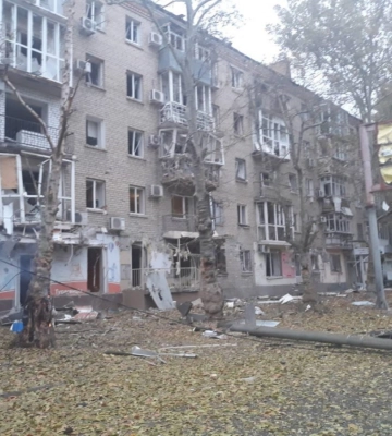 Російські військові вдарили по центру Херсона