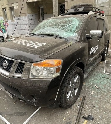 В Харькове попала под обстрел съемочная группа португальского телеканала