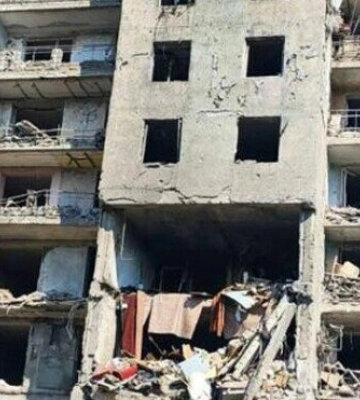 На Одещині оголосили тендер для відновлення будновлення будинку, у який потрапила ракета