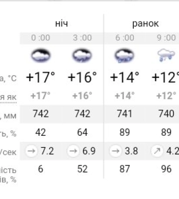 В Україні очікується перший мокрий сніг: прогноз погоди на вихідні у Дніпрі