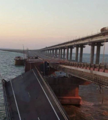 Річниця першого удару по Кримському мосту: як це було
