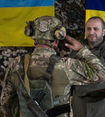 Умєров вперше відвідав Бахмутський напрямок