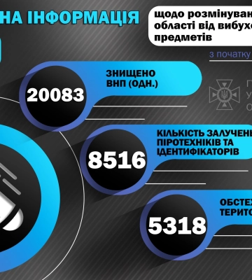 На Миколаївщині вже вилучено та знищено більше 20 тисяч боєприпасів