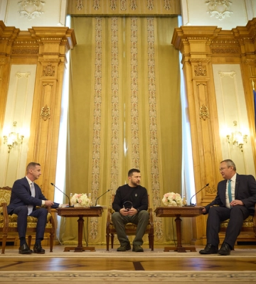 Зеленский провел встречу с председателями Сената и Палаты депутатов парламента Румынии