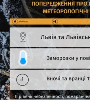 На Львівщині застерегли про заморозки. Прогноз на 11 жовтня