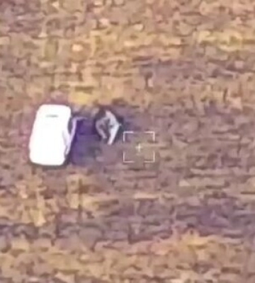 Уничтожение вражеского БПЛА &quot;Supercam S350&quot; и его операторов вблизи Кутузовки в Запорожье. ВИДЕО
