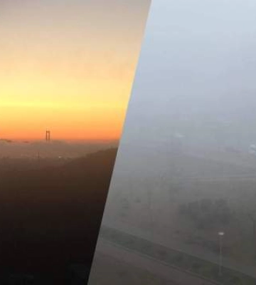 Київ накрив сильний туман: водіїв попередили про небезпеку, фото і відео