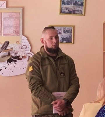 Військовий з Костополя презентував свою книгу для рівненських студентів (ВІДЕО)