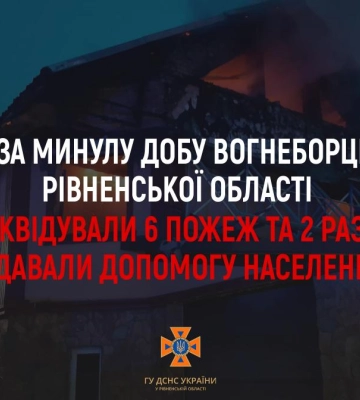 У Рівному горів приватний будинок. Під час пожежі травмувався чоловік