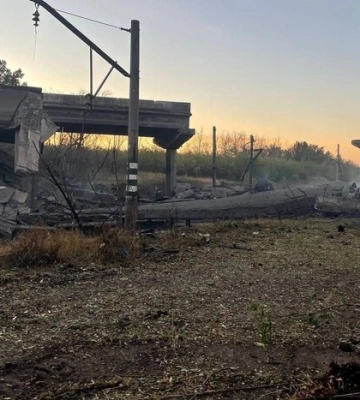 Зруйновано важливий для окупантів міст на Донбасі (фото, відео)