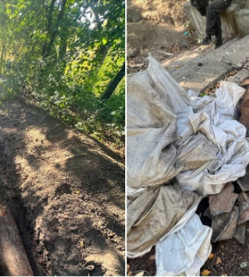 У Дніпрі троє чоловіків викопали та хотіли вкрасти зливну металеву трубу