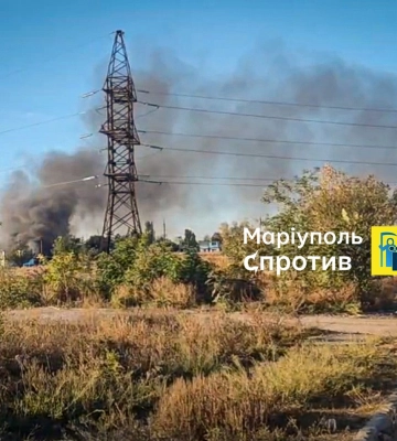 У Маріуполі партизани спалили склад окупантів 