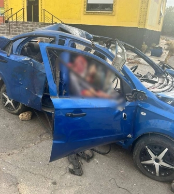Росіяни атакували дроном цивільний автомобіль у Бериславі