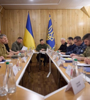 Зеленський відвідав Одещину і провів нараду з військовим керівництвом