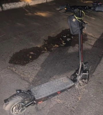 В Одесі оштрафували правопорушника на самокаті