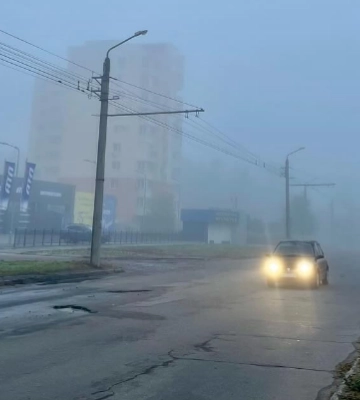 У Полтаві ще збережеться тепло, але зранку й вночі знов буде туман
