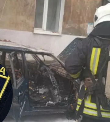 У Надвірній згорів автомобіль