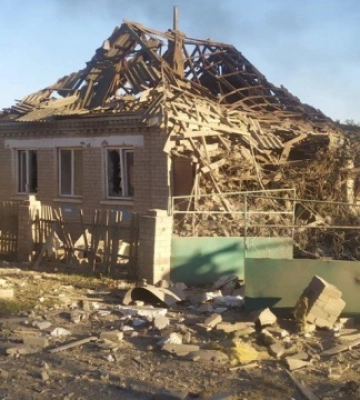 Уламки російської ракети пошкодили будинки в селі на Херсонщині