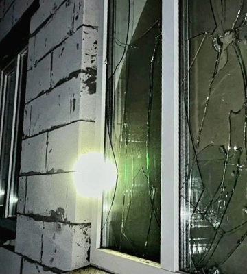 На Полтавщині уламками ракети пошкоджені кілька будинків, троє постраждалих