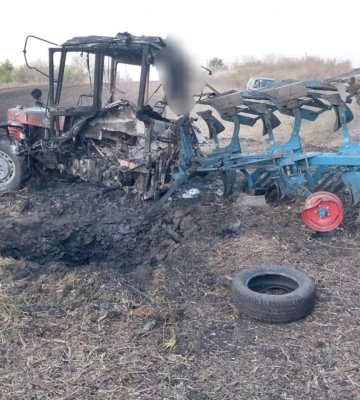 В Харьковской области из-за подрыва погиб тракторист