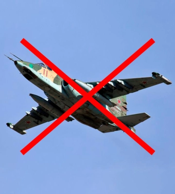Силы обороны на Запорожье уничтожили российский Су-25