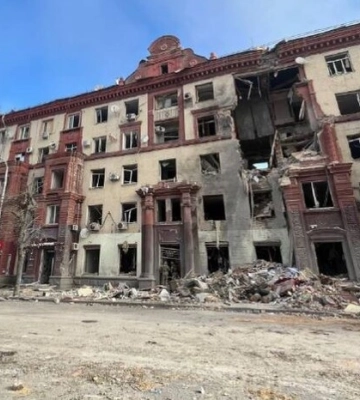 Перші хвилини після ракетного удару по Запоріжжю показала поліція