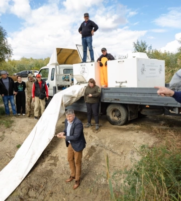 У водойму на Одещині випустили червонокнижних осетрових риб