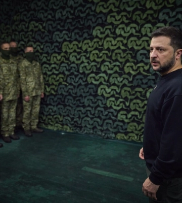 Зеленский приехал на Херсонщину и провел совещания с военными и пограничниками