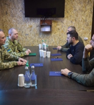 Зеленський на Херсонщині провів нараду з прикордонниками