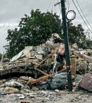 Окупанти обстріляли Миргород: в ОВА показали кадри після удару