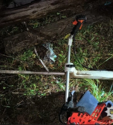 На Волині затримали 38-річного волинянина за підозрою у крадіжці мотокоси в пенсіонера
