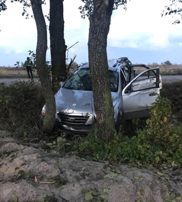 Злетів у кювет і врізався в дерево: на Рівненщині внаслідок ДТП травмувалися троє людей
