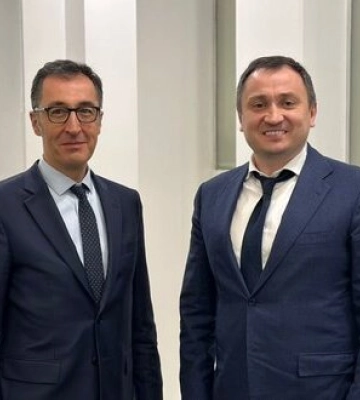 Сольський із німецьким колегою Оздеміром обговорили роботу українського морського коридору та транзит українського зерна. ФОТО