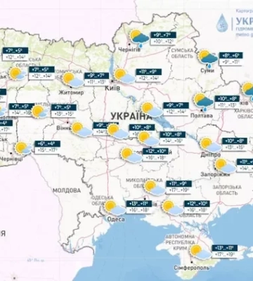 Коли знову чекати похолодання в Україні: прогноз погоди на 24 жовтня у Дніпрі