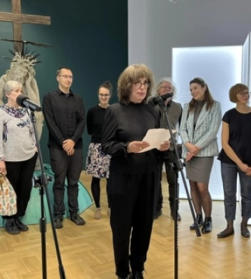 На виставці у Варшаві представили скульптуру Христа з каплиці Боїмів у Львові